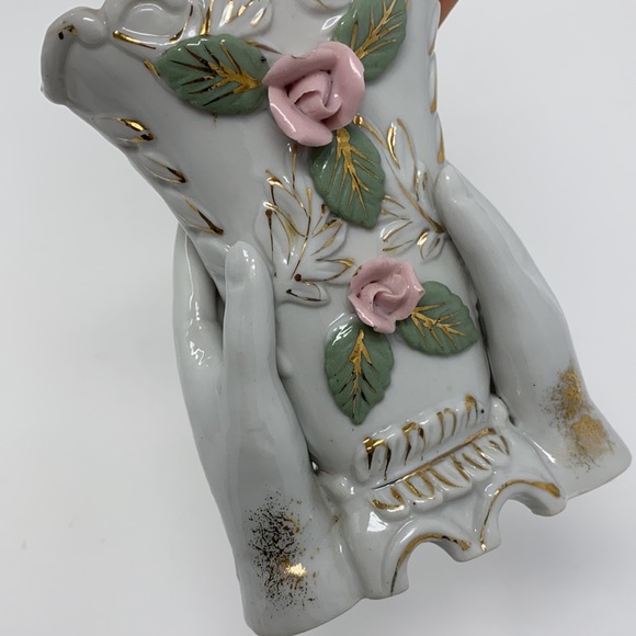 Vintage Made in France Gilded Rose Vase - Picture 6 of 11